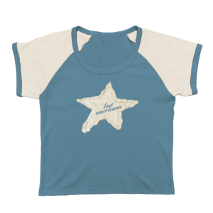 lost americana star baby tee